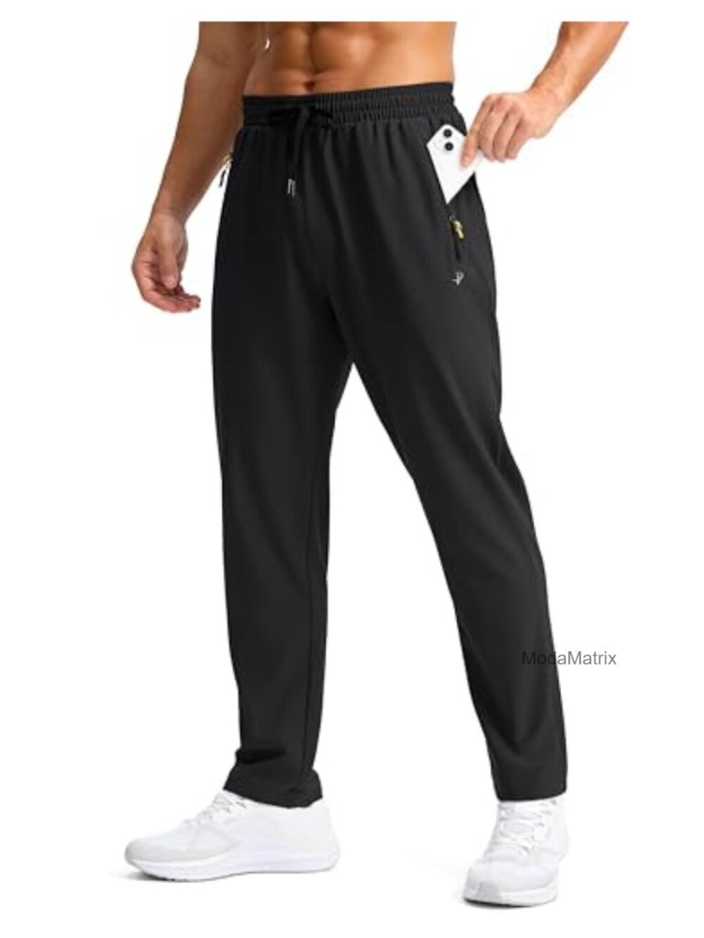 Men's Lightweight Hiking Pants Quick Dry Sweatpants Zipper Pockets